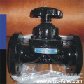 Weir Type Cast Iron / Ci / C. I Gg25 y A126 B Válvula de diafragma con brida RF